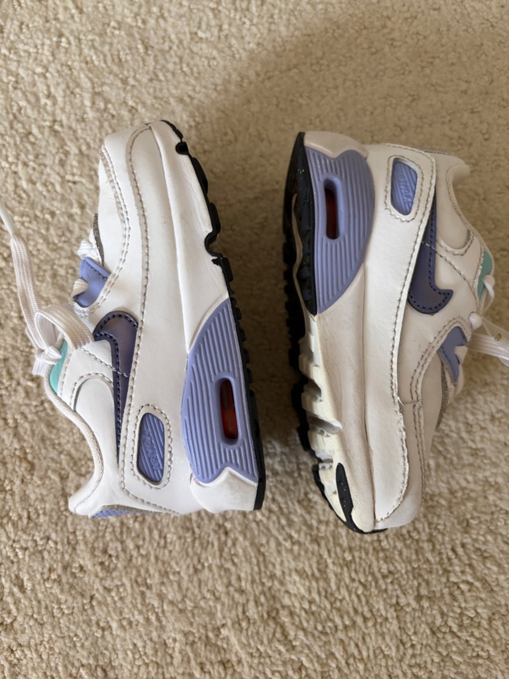Toddler Nike Airmax with Purple & Teal